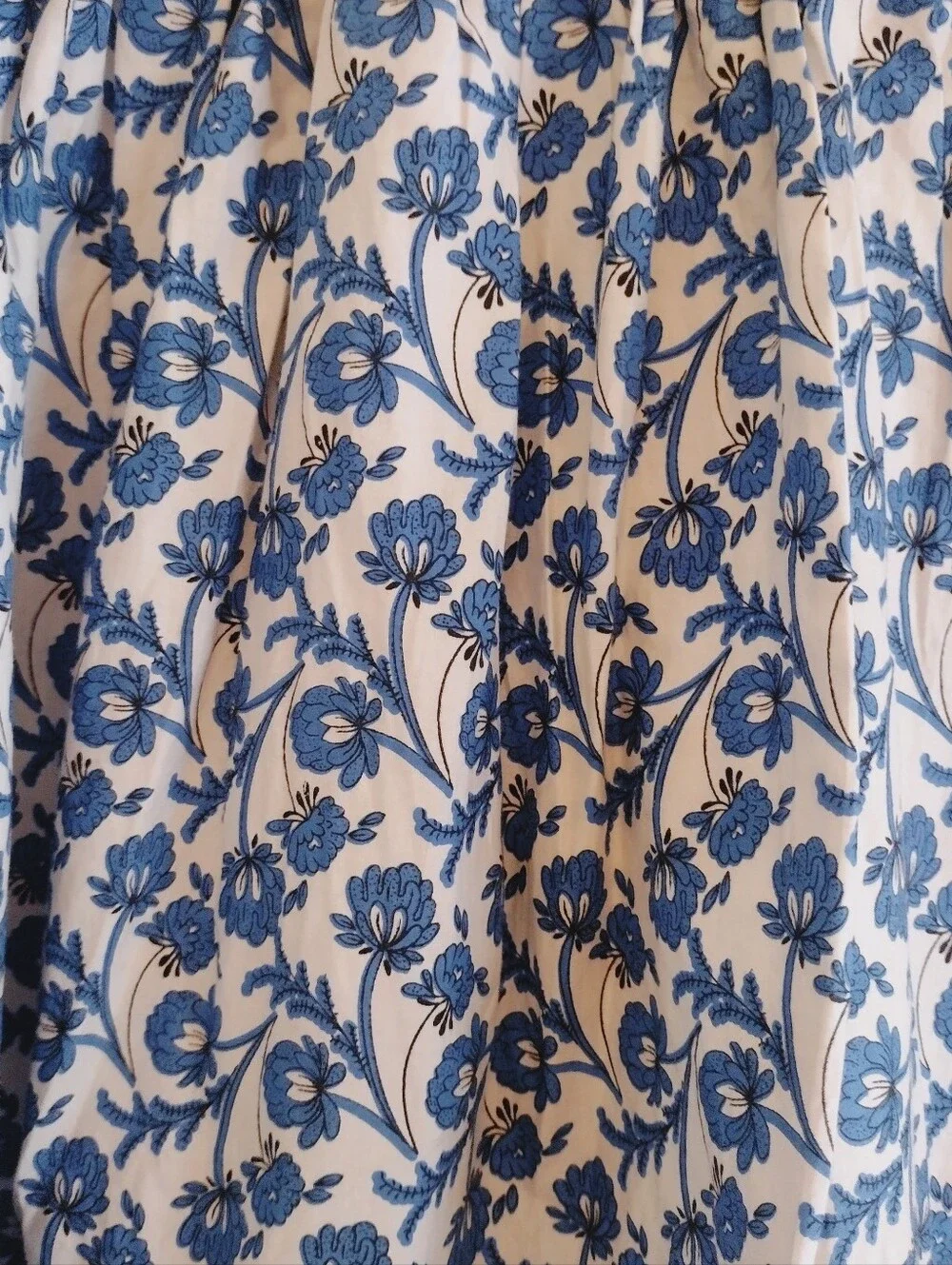 Ina i:na Blue & White Strapless Floral Tiered Dress